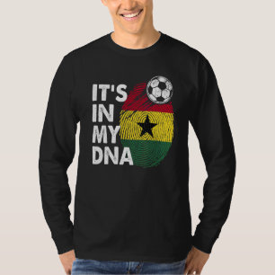 Camiseta Ghana En Mi Dna Equipo De Bandera Ghanés Ghana