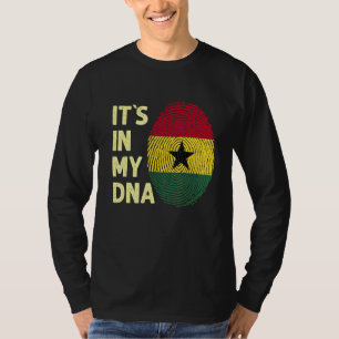 Camiseta Ghana En Mi Dna Equipo De Bandera Ghanesa Ghana 1