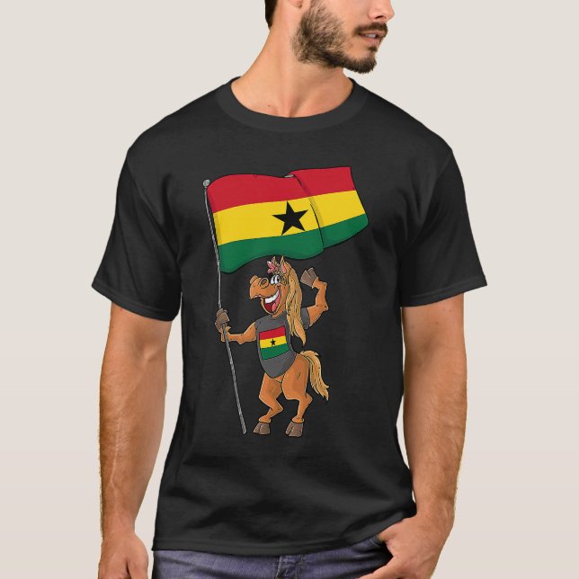 Camiseta Ghana Fan Horse (Anverso)