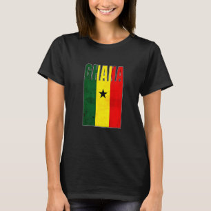 Camiseta Ghana Flag Art African Country Retro Vintage Grung