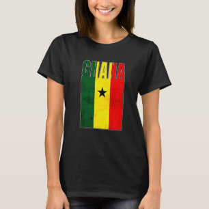 Camiseta Ghana Flag Art African Country Retro Vintage Grung