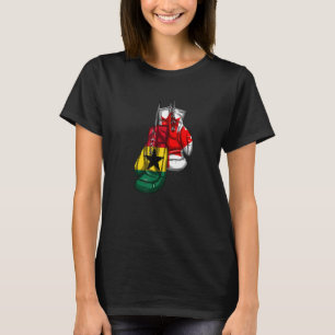 Camiseta Ghana Ghana Ghana Canadá Canadá Bandera canadiense