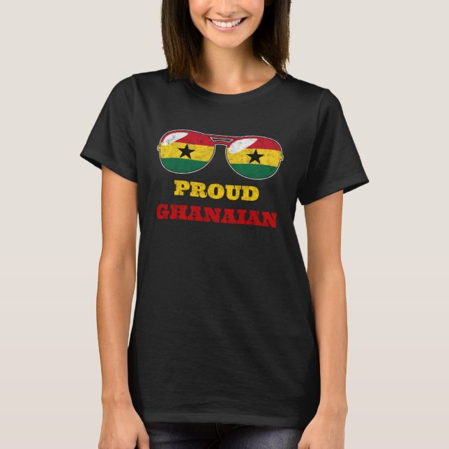 Camiseta Ghana Ghanaian Flag Africa Proud Sunglasses Melani (Anverso)
