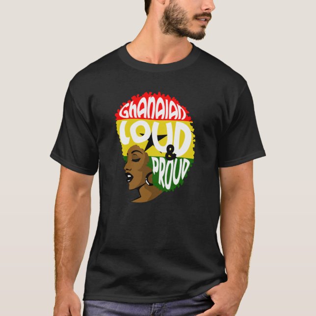 Camiseta Ghana Ghanaian Heart Love Proud Melanin Flag Princ (Anverso)