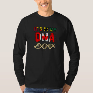 Camiseta Ghana ghanés Canadá canadiense Bandera Mano ADN mi