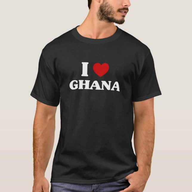 Camiseta Ghana I Heart Ghana Souvenir I Love Ghana (Anverso)
