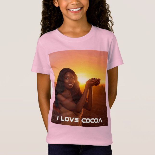 CAMISETA GHANA - I LOVE COCOA (Anverso)