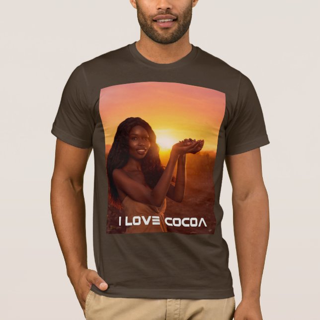 CAMISETA GHANA - I LOVE COCOA (Anverso)