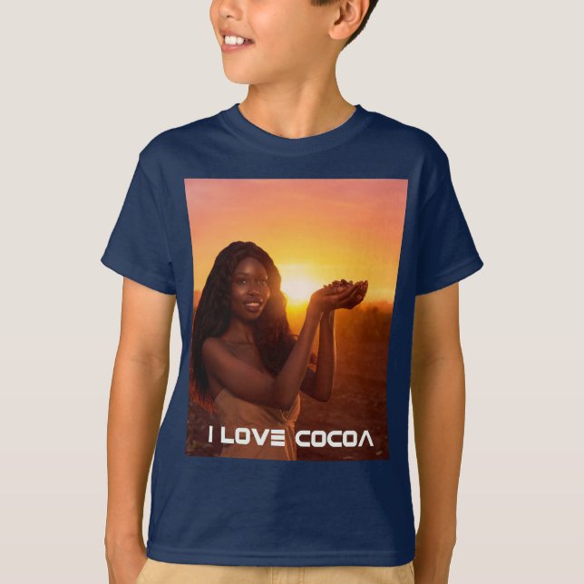 CAMISETA GHANA - I LOVE COCOA (Anverso)