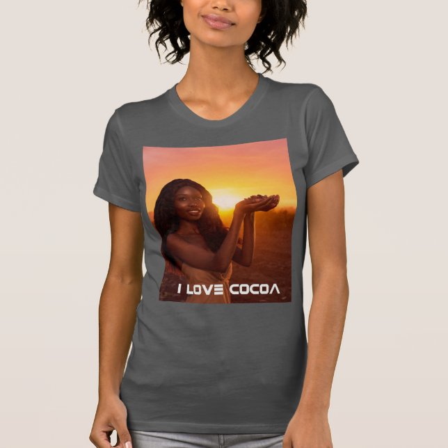 CAMISETA GHANA - I LOVE COCOA (Anverso)