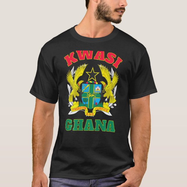 Camiseta Ghana Kwasi Domingo Nacido Lenguaje Ashanti Kwa (Anverso)