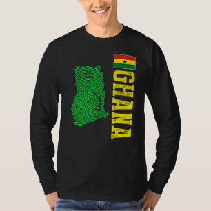 Camiseta Ghana Mapa bandera de Ghana