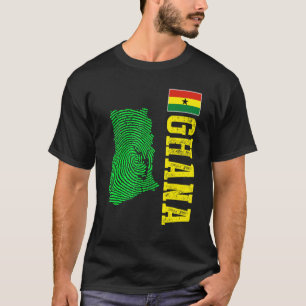 Camiseta Ghana Mapa bandera de Ghana