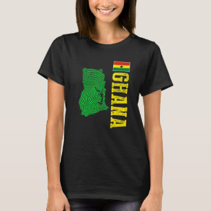Camiseta Ghana Mapa bandera de Ghana