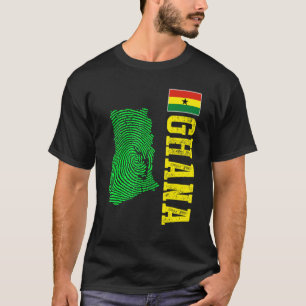 Camiseta Ghana Mapa de Ghana Bandera de Ghana