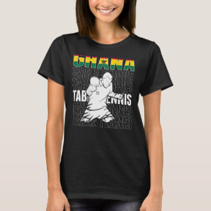 Camiseta Ghana: Mesa de Tenis apoya a Ghanian Ping Pong Tea