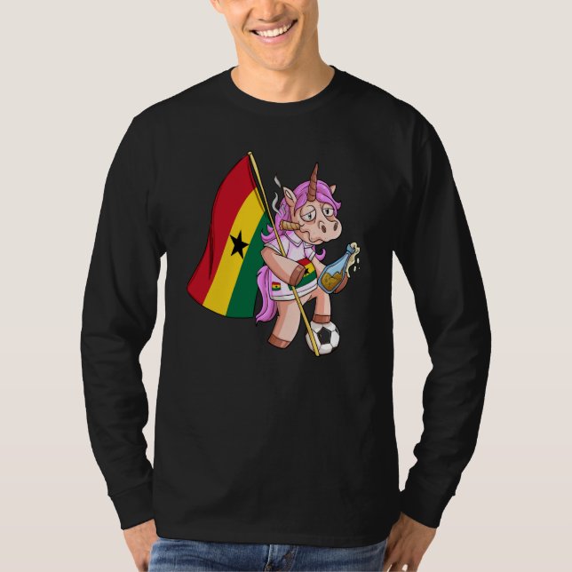 Camiseta Ghana Party Unicorn (Anverso)