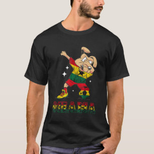 Camiseta Ghana Perro Ghana Bandera Fútbol Ghanés