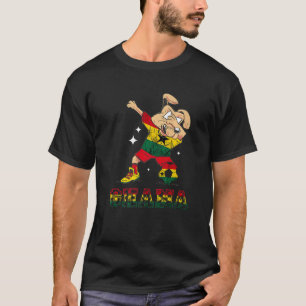 Camiseta Ghana Perro Ghana Bandera Fútbol Ghanés