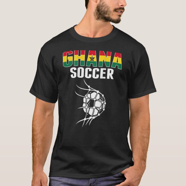 Camiseta Ghana Soccer Ball En Net Goal Fútbol De Ghana (Anverso)