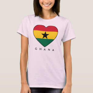 Camiseta Ghana Soccer Heart