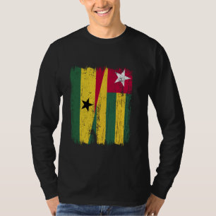 Camiseta Ghana Togo Bandera media de las raíces ghanesas to