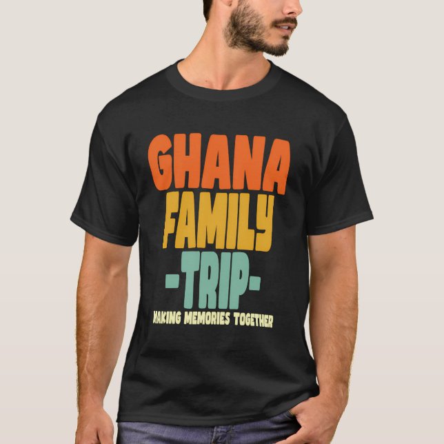 Camiseta Ghana: Vacaciones por viaje familiar (Anverso)