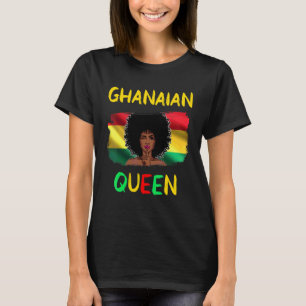 Camiseta Ghanesa Reina Ghana Bandera de Ghana Orgullo Chica