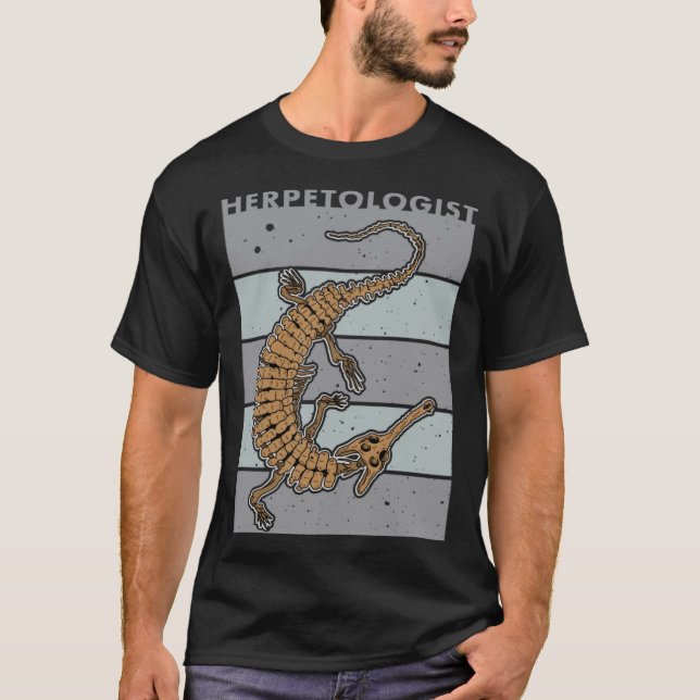 Camiseta Gharial biologist reptiles zoology herpetology (Anverso)