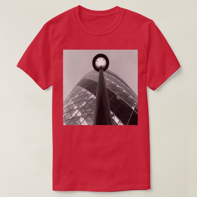 Camiseta Gherkin negro y blanco con luz Classic TShirt (Diseño del anverso)