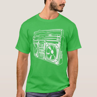 Camiseta Ghetto Blaster 80 s 90 s Hip Hip Rap Classic retro