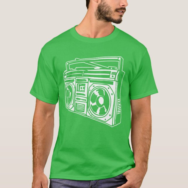 Camiseta Ghetto Blaster 80 s 90 s Hip Hip Rap Classic retro (Anverso)
