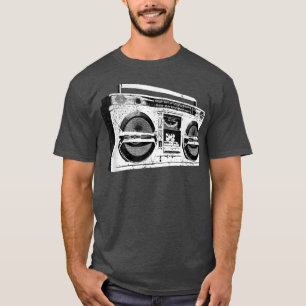 Camiseta Ghetto Blaster Boombo Radio Hip Hop Cinta Deck Mus