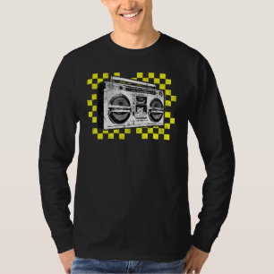 Camiseta Ghetto Blaster Boombox Radio Hip Hop Cinta Mus