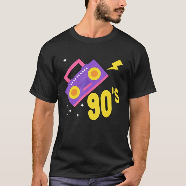 Camiseta Ghetto Blaster de vuelta a la investigación de rap (Anverso)