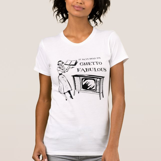 Camiseta Ghetto TV fabulosa (Anverso)
