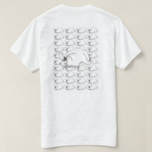 Camiseta Ghibli unisex diseñado "molestó el gato" ilustra