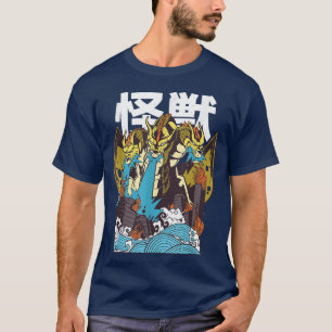 Camiseta Ghidorah Dragon Kaiju Monster O