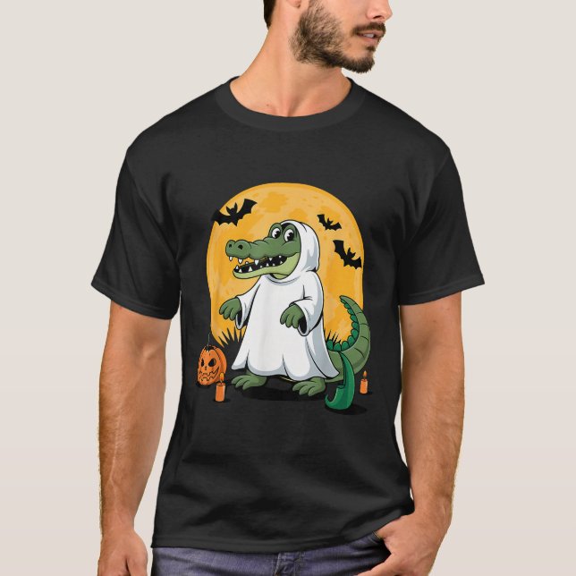 Camiseta Ghost Alligator Halloween Soky Gator Lovers (Anverso)