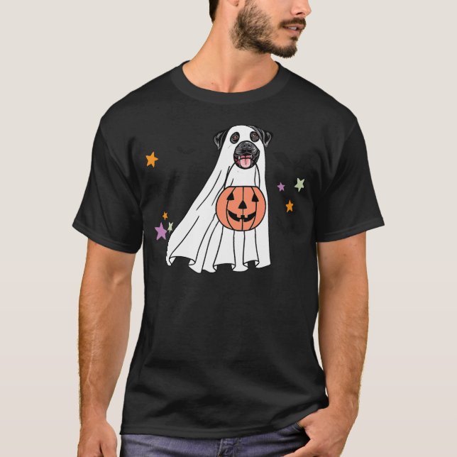 Camiseta Ghost Black Labrador Retriever Boo Dog Halloween C (Anverso)