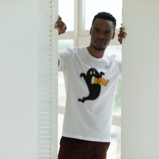 Camiseta Ghost Boo Halloween Naranja negro gráfico (Subido por el creador)