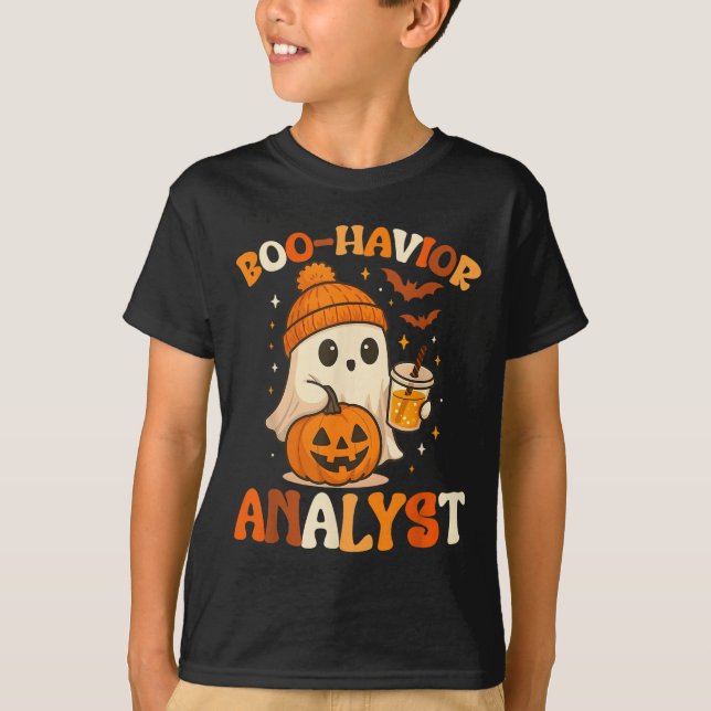 Camiseta Ghost Boo Havior Yst Funny Comportamiento De Hallo (Anverso)