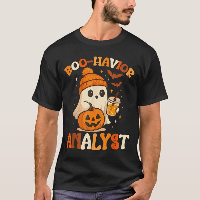 Camiseta Ghost Boo Havior Yst Funny Comportamiento De Hallo (Anverso)