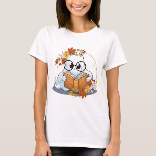 Camiseta Ghost Books Funny Ghost Book Nerd