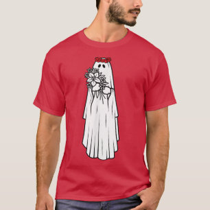Camiseta Ghost Bride Lazy Halloween Disstume Funny Spirit G