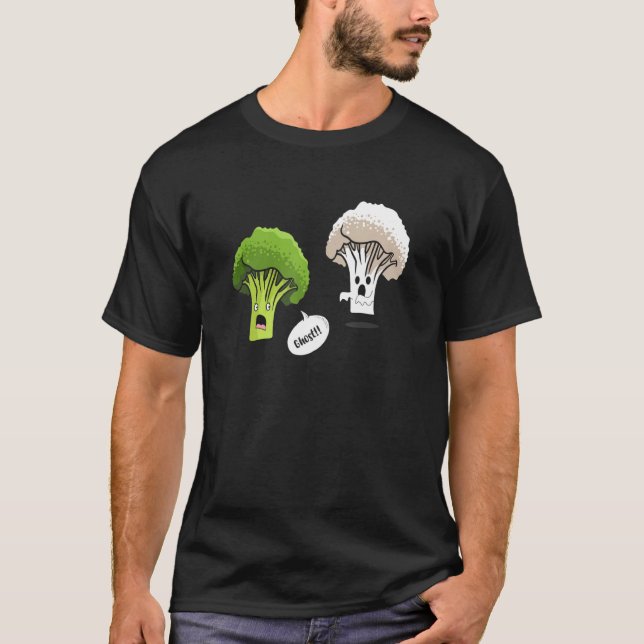 Camiseta Ghost Brocolli Cauliflower Vegetable (Anverso)