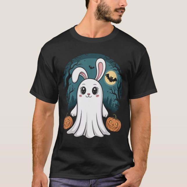 Camiseta Ghost Bunny Halloween (Anverso)