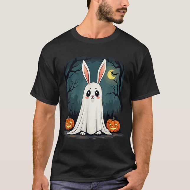 Camiseta Ghost Bunny Halloween Boohop Ghost Bunny (Anverso)