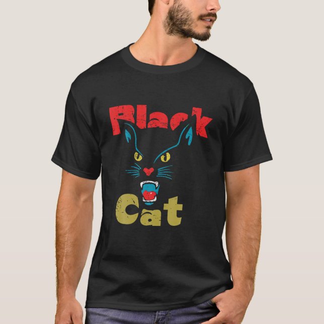Camiseta Ghost CAT Halloween Cat Lover Black Cat Spooky Sea (Anverso)