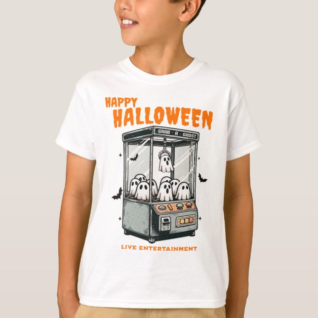 Camiseta Ghost Claw Game Happy Halloween (Anverso)